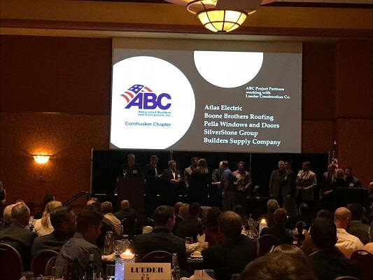 Excellence in Construction Award ceremony by the Cornhusker Chapter of Associated Builders and Contractors.