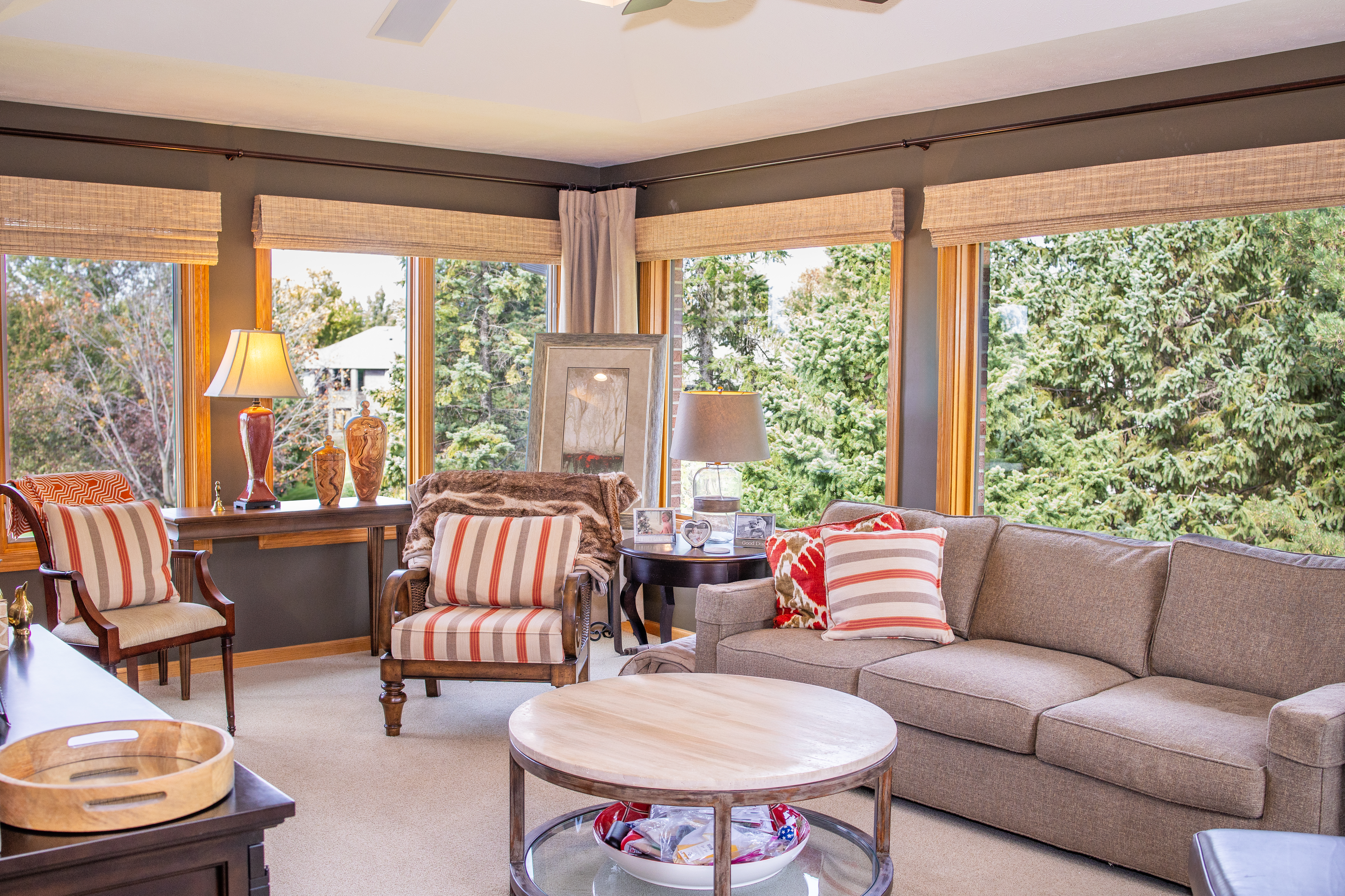 Living room interior new Lifestyle picture windows