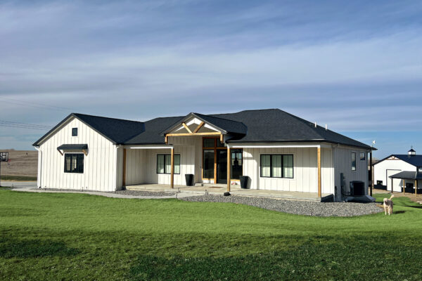 Modern Farmhouse with black lifestyle windows