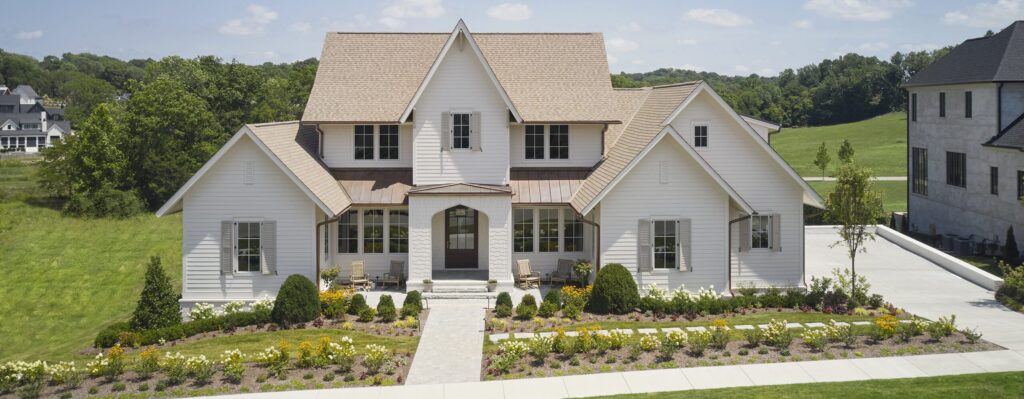 Exterior residential home view of front of house