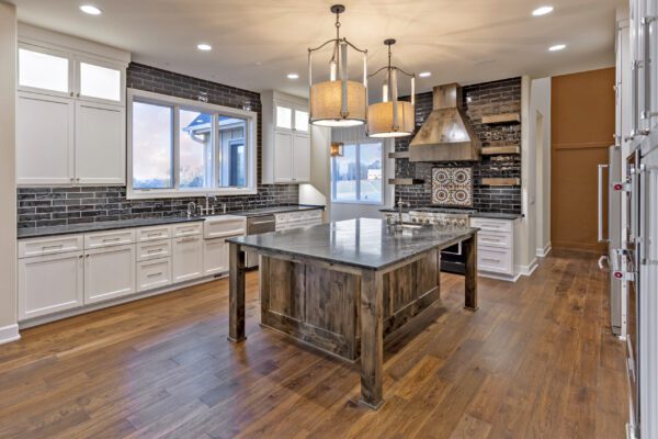 Rustic kitchen with natural light