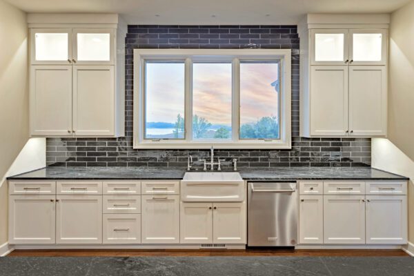 Three Wide Casement Window Over Kitchen Sink