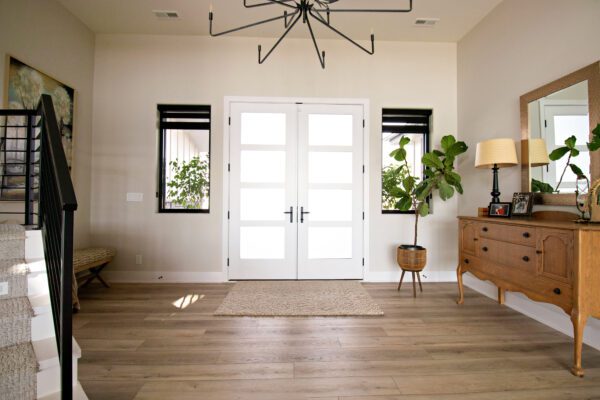 White Pella entryway