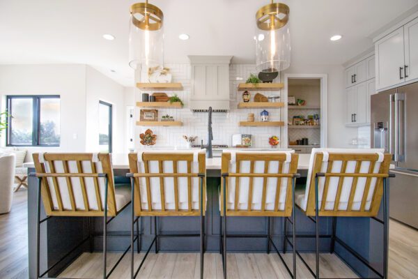 Homey kitchen with black Impervia windows