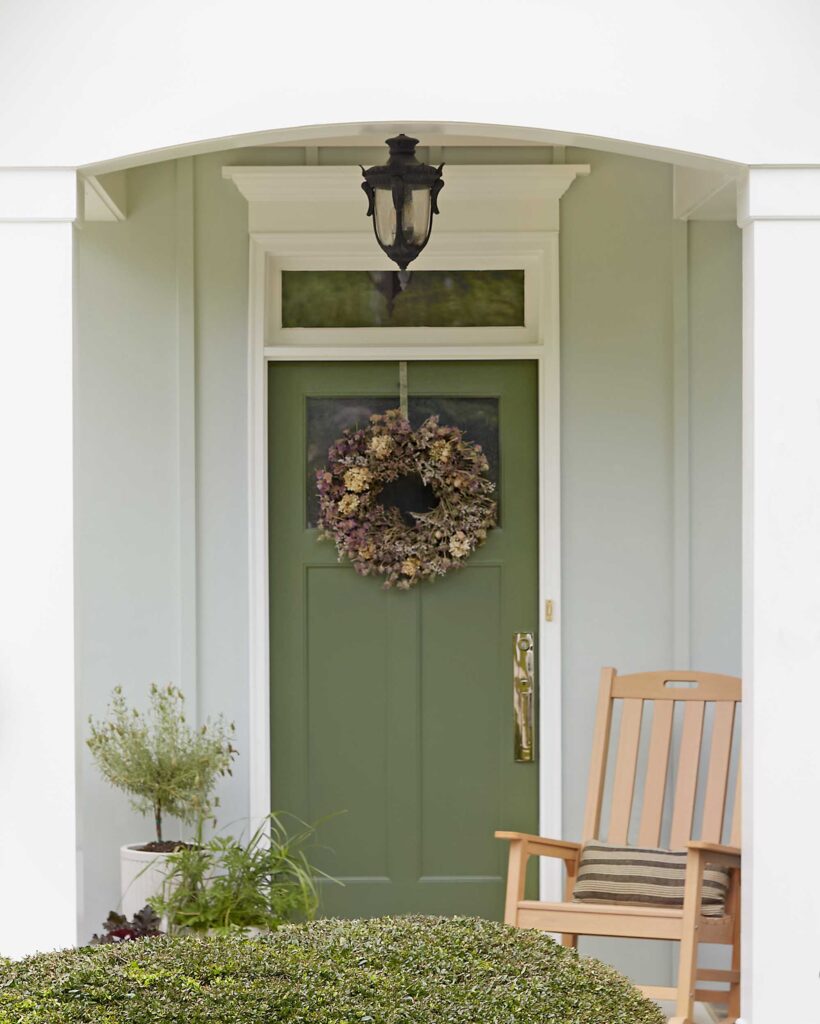 Green Front Entry Door