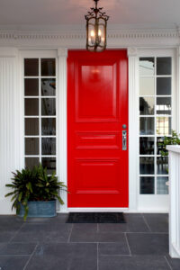 Red Front Entry Door