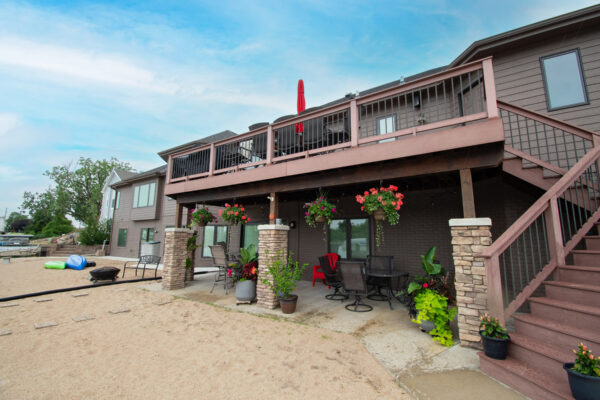 Pella Lifestyle windows at the back of lake house