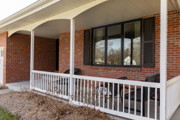 Black Pella Lifestyle window three wide