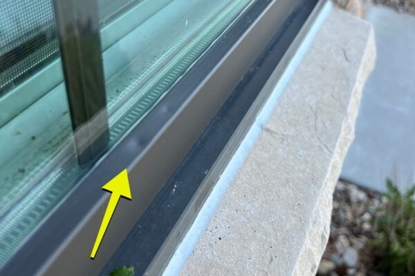 hail damaged window