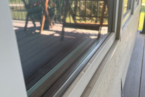 hail damaged window