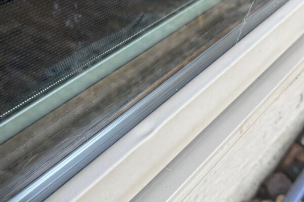 hail damaged window