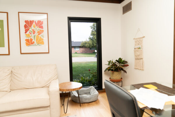 Black Impervia Fixed Window In Living Room