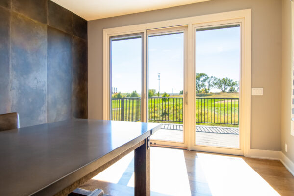 White Lifestyle Patio Door to Deck
