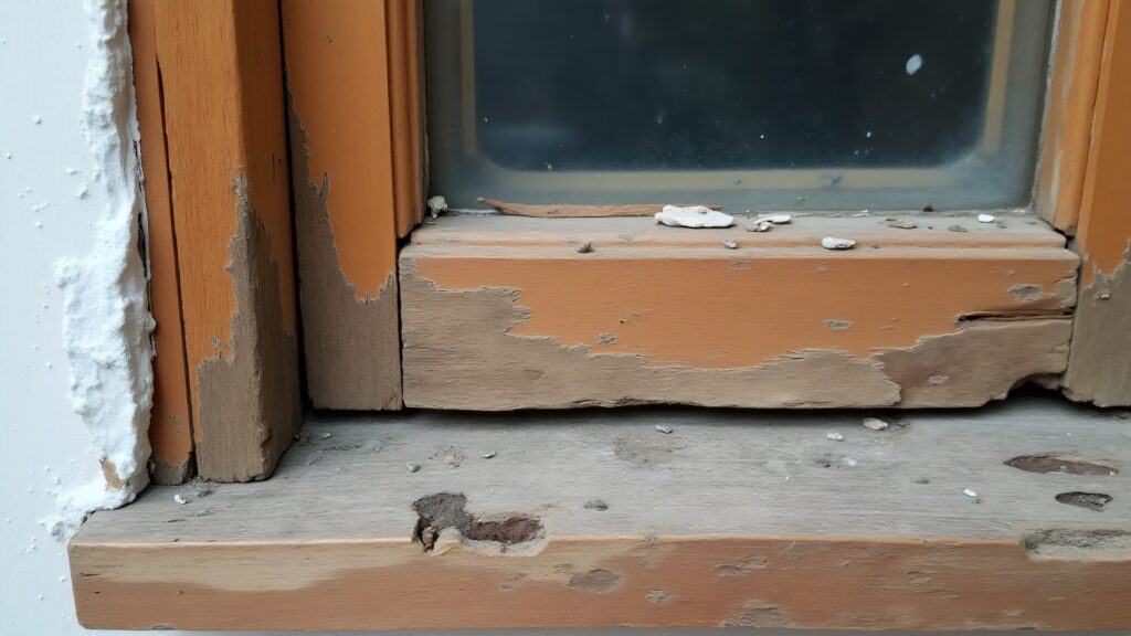 frame window crack