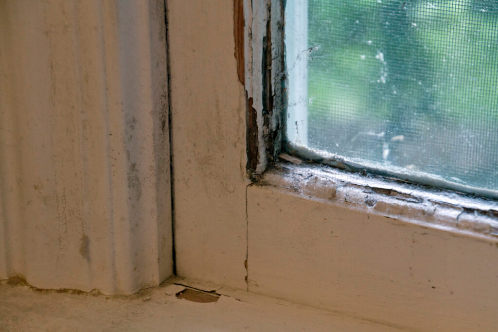 broken window seal 