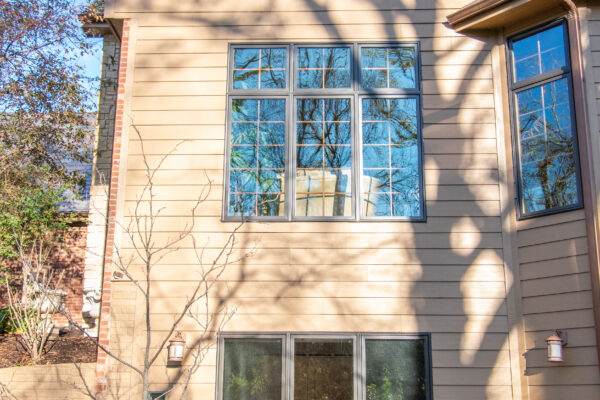 Exterior Pella Lifestyle windows with grilles