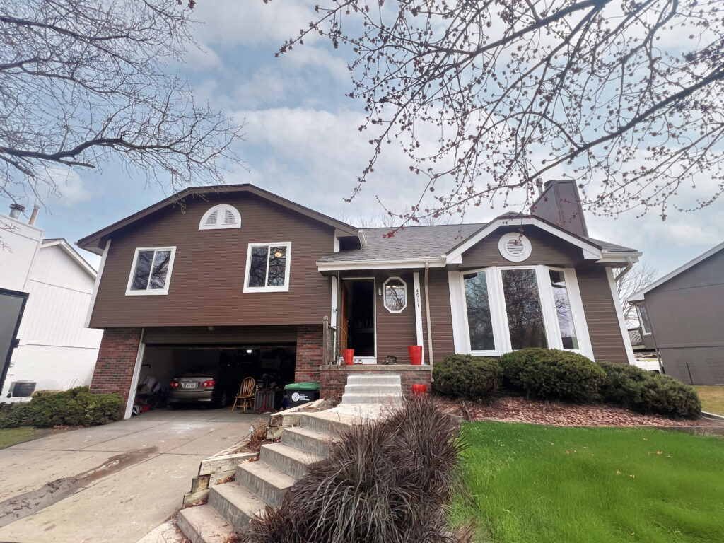 Exterior Lakeview Heights front vinyl windows