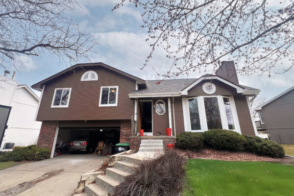 Exterior Lakeview Heights front vinyl windows