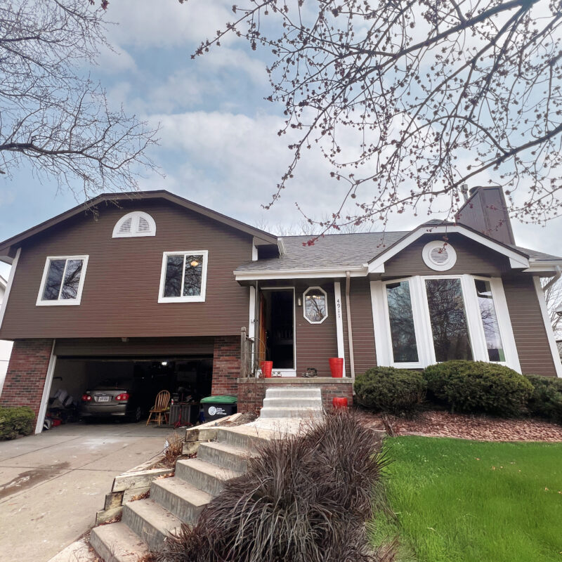 Exterior Lakeview Heights front vinyl windows