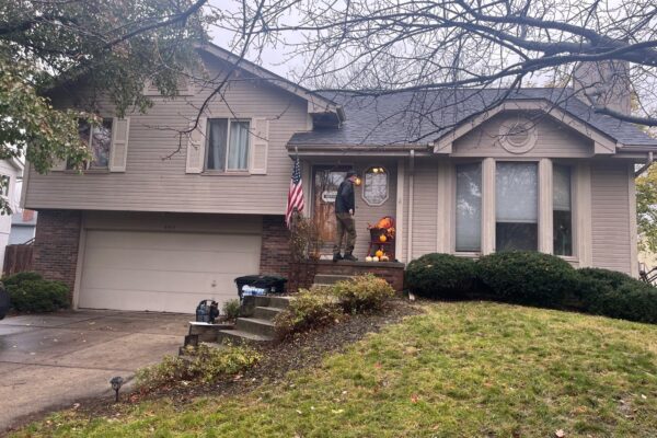 Exterior front of home before improvement project