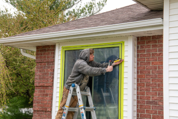 Pella expert installer caulking window