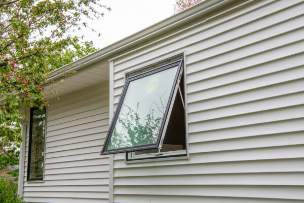 Pella exterior window open