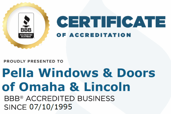 bbb certificate of accreditation 30 years