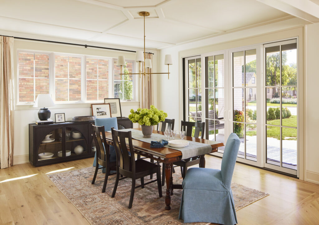 sliding door in dining Room