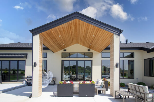 Black Pella Lifestyle Impervia windows and doors