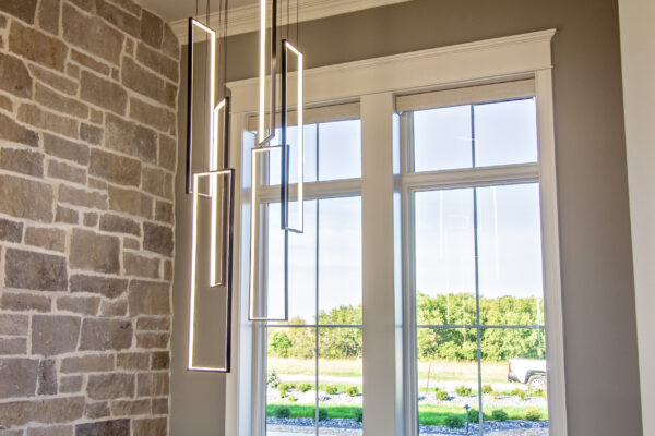 White Pella windows interior