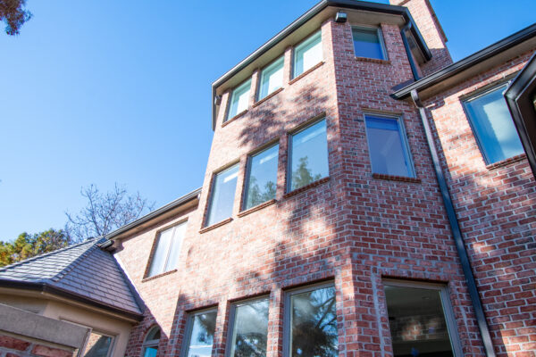 Exterior fossil colored Lifestyle windows