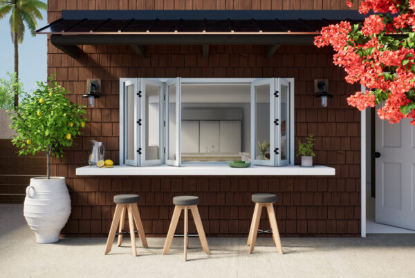 standard bifold passthrough vinyl window