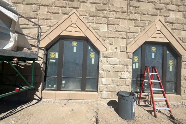 Pella Reserve windows update construction at St Pats in Elkhorn